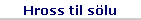 Hross til s�lu